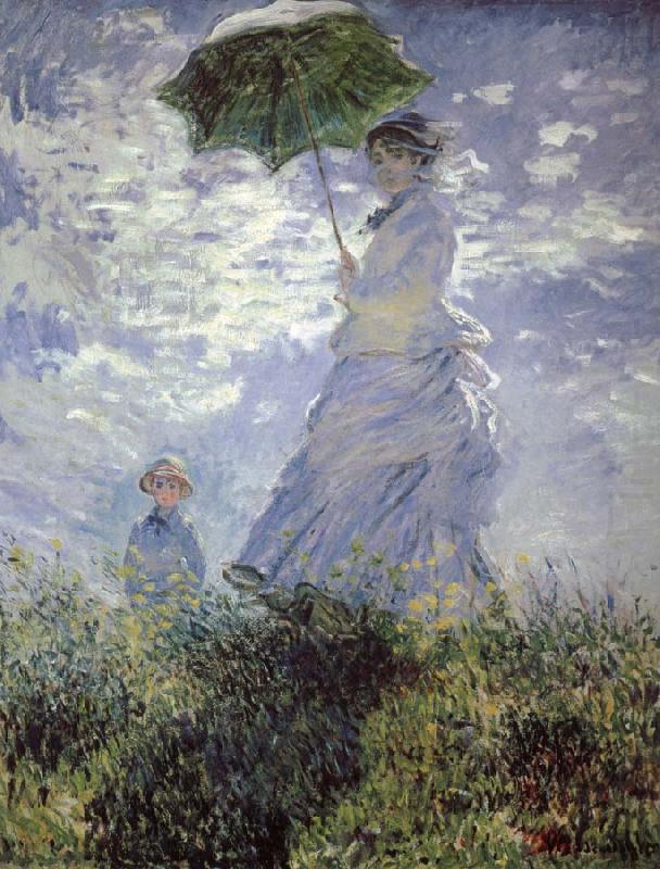 Woman with a Parasol, Claude Monet